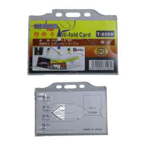 Anti-fold card holder, horizontal (T-026H)