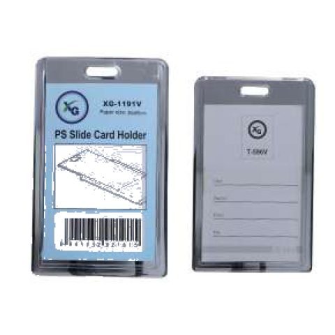 PS slide card holder, vertical (XG-1191V)