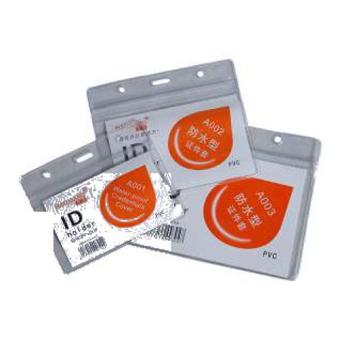Waterproof PVC ID holder, horizontal