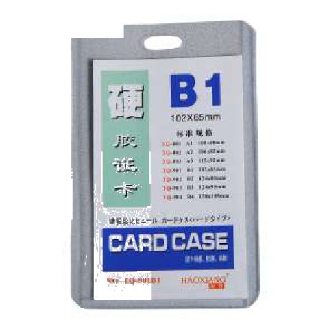 Hard PVC card case B1 (102 × 65 mm)