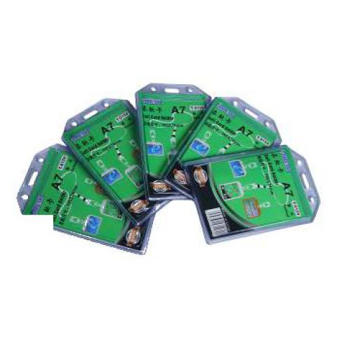 Soft card holder A7 with lanyard (pack)