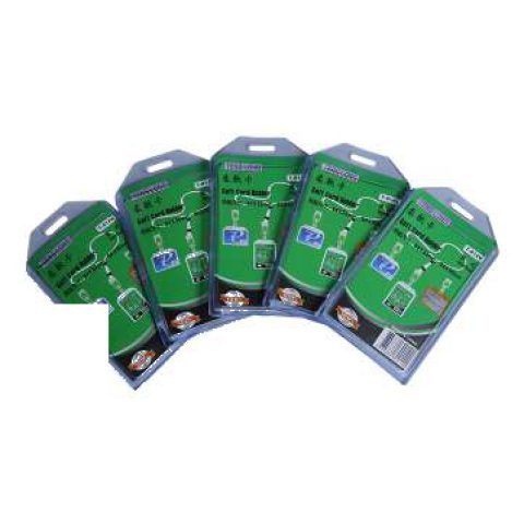 Soft card holder with lanyard, vertical (pack)