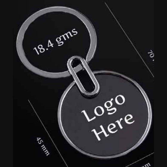 Circular shaped keychain