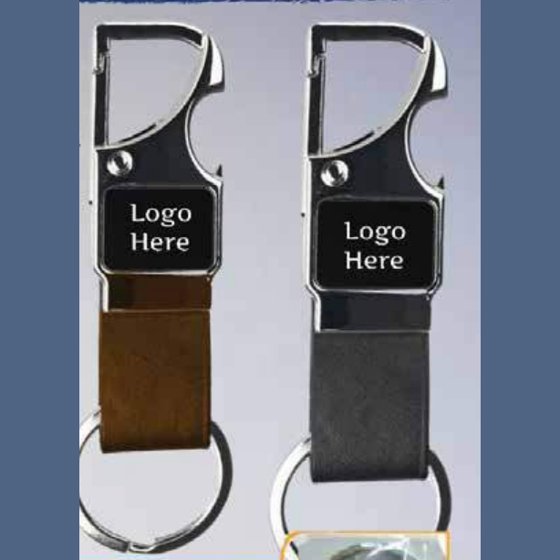 3-in-1 keychain (key holder, loop, bottle opener)