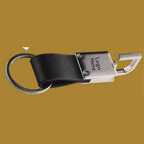 Ring keychain with loop