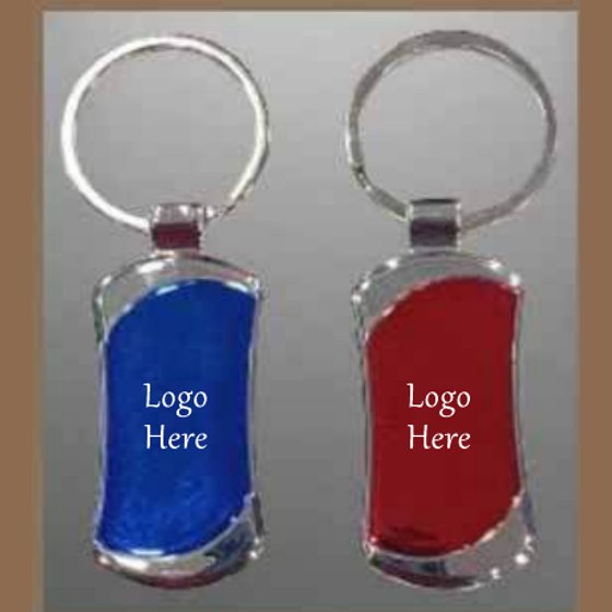 Curved ring keychain
