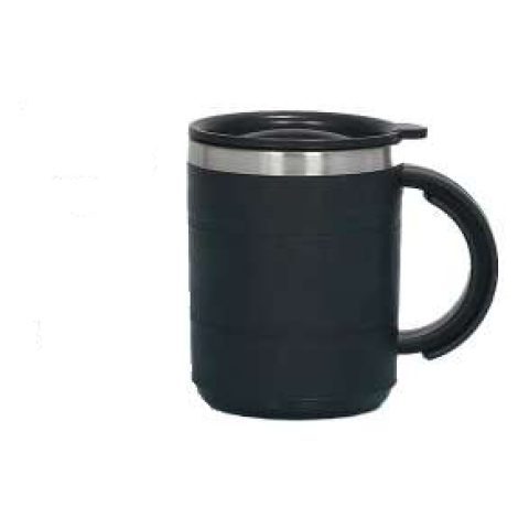 Steel tumbler mug with handle, 350 ml