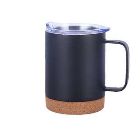 Insulated coffee mug with cork base, 450 ml approx.