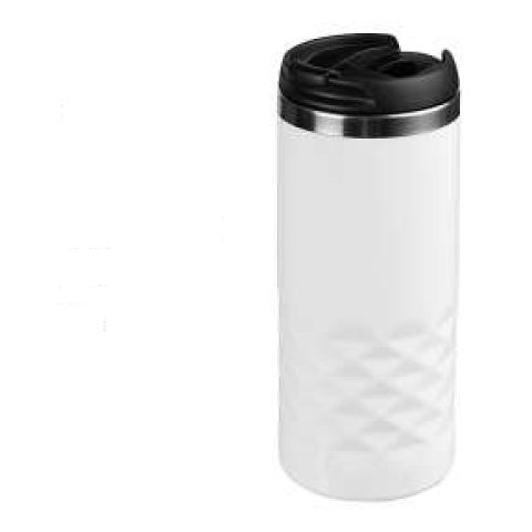 Insulated coffee mug with flip lid, 450 ml approx.