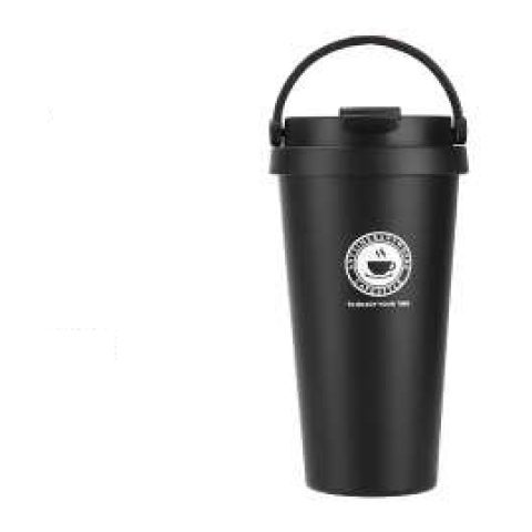 Insulated coffee mug with handle, 500 ml approx.