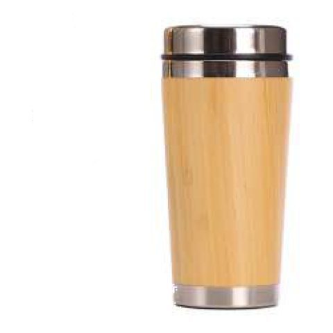 Bamboo travel mug, 400 ml approx.