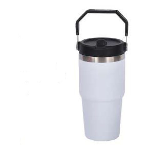 Insulated coffee mug with flip lid, 600 ml